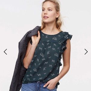 Loft Mixed Media Baby’s Breath Top